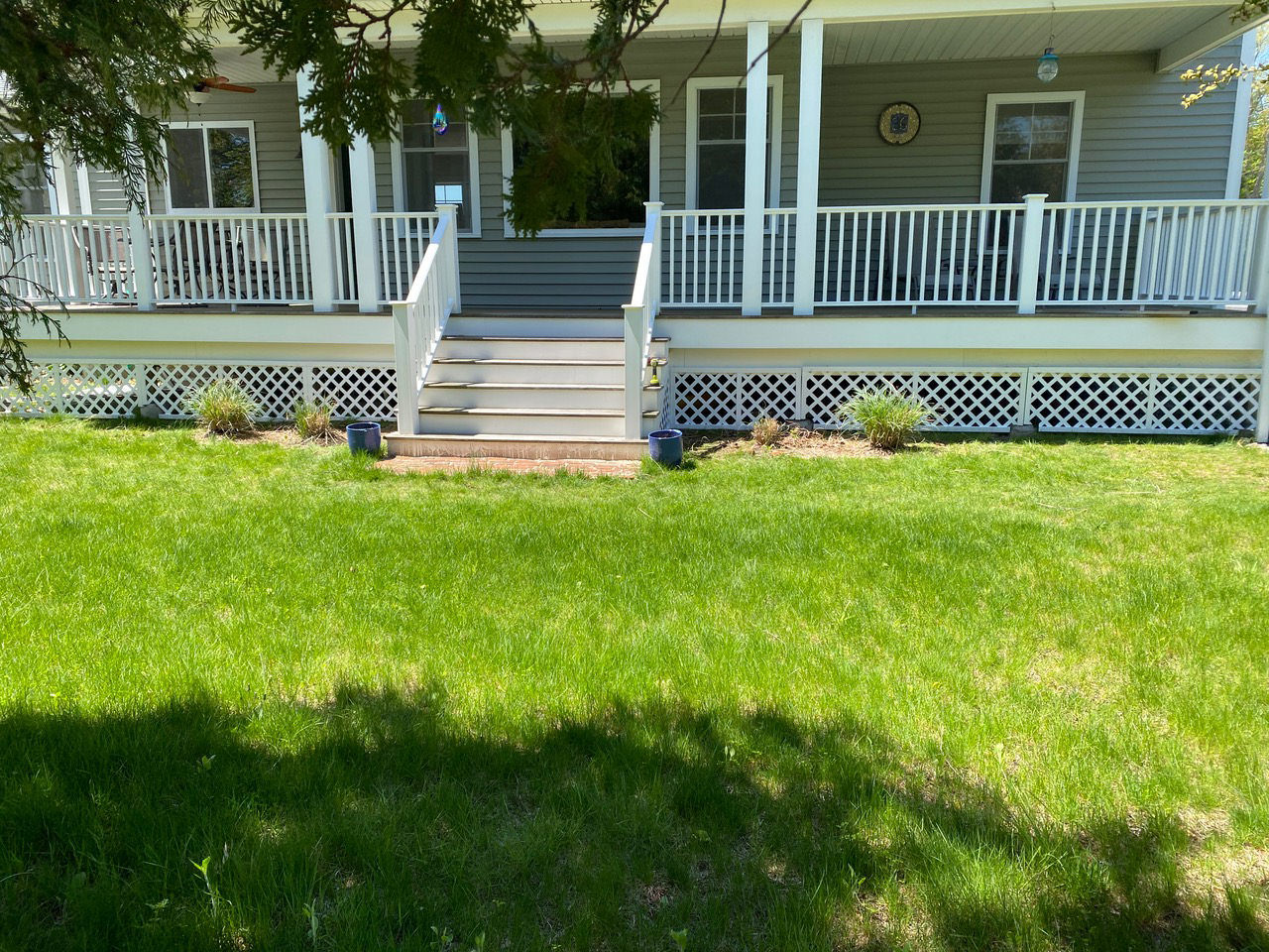 Lattice Installation Under Deck